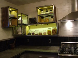 Open shelving means that what you have on them should be worthy of display