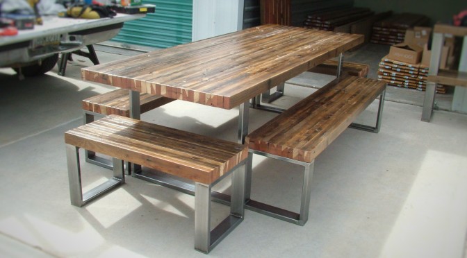 Barn Table + Benches